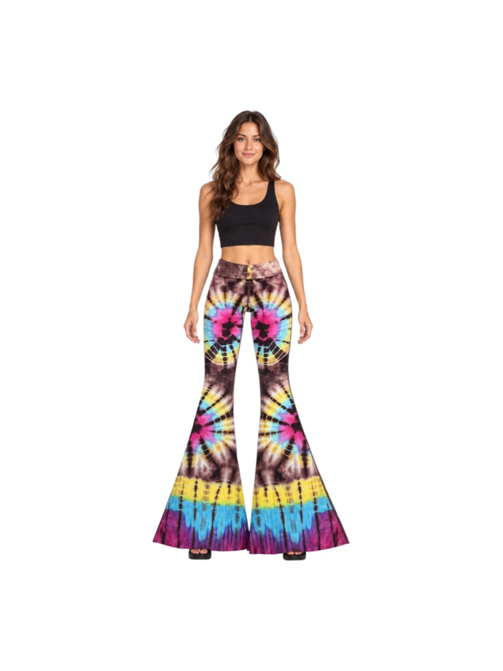 NWT Niyama Sol To Dye For Tie-Dye Super Flare Pants XS